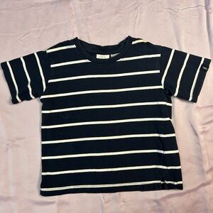 Striped Black and White Kids T-Shirt (2-3T)